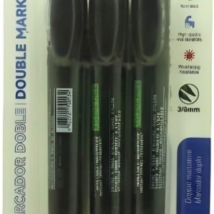 Artwell 3 Pack Permanent Double Black Marker - Image 1