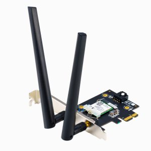 ASUS Wi-Fi 7 Tri-Band PCIe Wireless Adapter with Bluetooth 5.4 – Black - Image 1