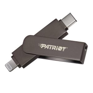 Patriot iLuxe Stick C 256GB USB 3.2 GEN 1 Type C + Lightning Flash Drive - Black - Image 1