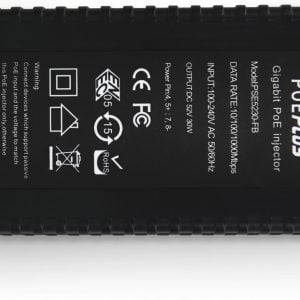 Gigabit Power over Ethernet (PoE) Injector. 48V, 0.575A, Passive, 30W - Image 3