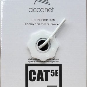 Acconet CAT5e Indoor Ethernet Cable 100m White CCA UTP Pull Box | CAT5-100 - Image 2