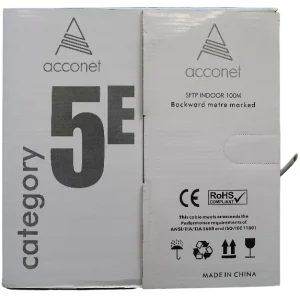Acconet CAT5e Indoor Ethernet Cable 100m White CCA STP Pull Box | CAT5-100-SC-STP - Image 3