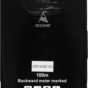 Acconet CAT6 Indoor Ethernet Cable 100m White Solid Copper UTP Pull Box | CAT6-100-SC - Image 4