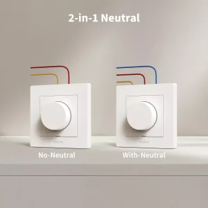 Aqara Dimmer Switch H2 EU 2 in 1 With Neutral & No Neutral (White)  | AQ-CTRL-DIM-SW-WALL-W - Image 7