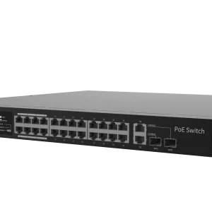 UNV - 24 x PoE Ports, 2 x Combo Ports, MAX Capacity 370W, 30W Per Port - Image 3