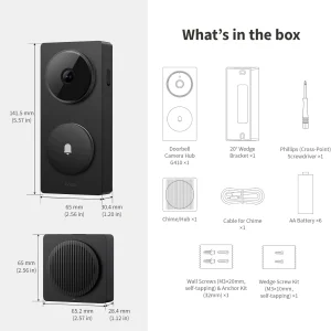 Aqara G4 HomeKit Video Doorbell Camera Hub | CH-C09D - Image 2