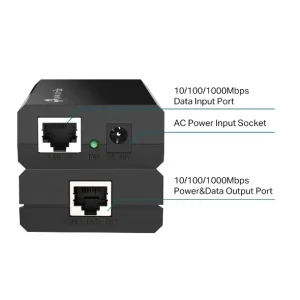TP-Link Omada Active Gigabit PoE Injector Adapter | TL-POE150S - Image 2