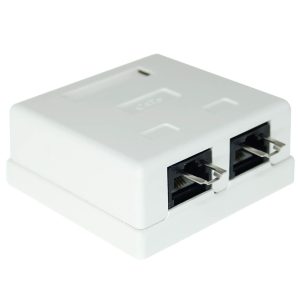 Acconet CAT6 Dual RJ45 Wall Box | CAT6-BOX-2 - Image 2