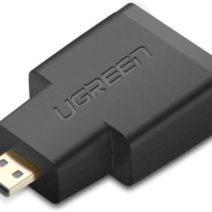 UGREEN Micro HDMI Male to HDMI Female Adapter – Black - Image 1