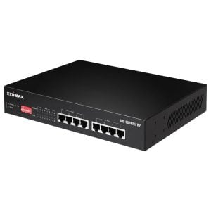 Edimax 8 Port, Unmanaged, Long Range, Gigabit PoE+ Switch with DIP Switch - Image 2