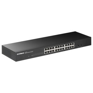 Edimax 24 Port, Unmanaged, Gigabit Switch with 2 SFP Ports - Image 3