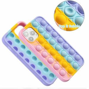 Sceedo Pop It Bubble Iphone 12 Pro Cover Rainbow No - Image 1