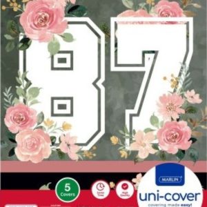Marlin A4 87 Floral PreCut 5 Pack Book Cover - Image 1
