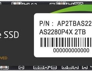 Apacer  AS2280P4X M.2 PCIe Gen3 x 4 1TB SSD - Image 1