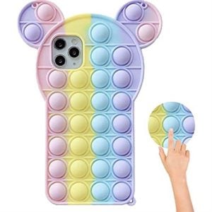 Sceedo Pop It Bubble Iphone X Cover Pink Rainbow No - Image 1