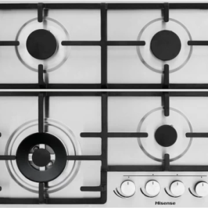 Hisense 60cm Stainless Steel 4 Burner Gas Stove