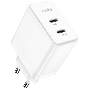 Cudy 40W 2 Port USB-C Fast Charging Adapter - Image 1