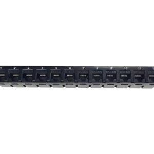 Linkbasic 12 Port Cat6 10-inch Patch Panel for Mini Rack - Image 1