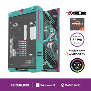 PCBuilder Ryzen 7 9800X3D ASUS X MIKU Windows 11 Gaming PC - Image 1