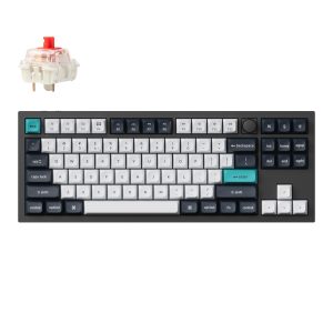 Keychron Q3 Max 80% Full Assembled Knob Red Switch Hot-Swap Gateron Jupiter RGB Wireless Keyboard - Black - Image 1