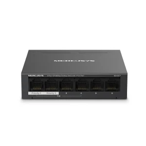 Mercusy 6-Port 10/100 Mbps Desktop Switch with 4-Port PoE+ | MS106LP - Image 2