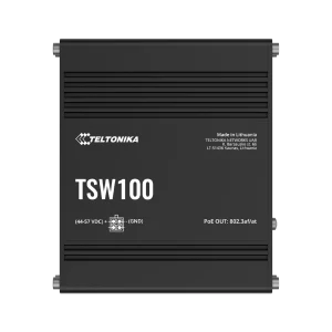 Teltonika Industrial Unmanaged 5 Port PoE+ Ethernet Switch | TSW100 - Image 1