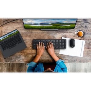 Dell Pro Keyboard and Mouse - KM5221W - US International (QWERTY) - Black - Image 1
