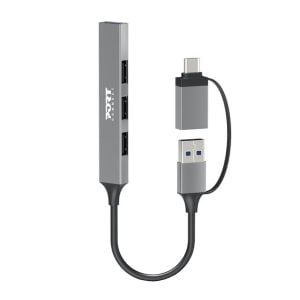 Port Connect USB Type-C to 4-port USB-A 3.0/2.0 Hub - Image 1