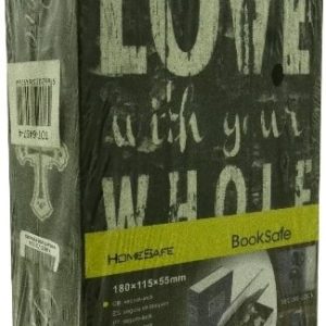 Casey Homesafe Paperback Metal Book Safe With Lock Love - Image 1
