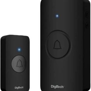 Digitech 100 Metres Wireless Doorbell Black - Image 1