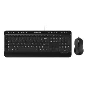 PCBuilder ALPHA Silent Wired Keyboard and Mouse Combo - Image 1