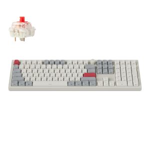 Keychron Q6 Max QMK/VIA Wireless Custom Mechanical Keyboard OSA Gateron Red Jupiter Switches - Shell White - Image 1