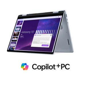 Dell 14 Plus 2-in-1 DB04250

Ultra 7 256V 4.8GHz | Copilot+ | Windows 11 Home | vPro | 14”” FHD+ WideView
16GB DDR5 | 1TB PCIe M.2 SSD | Intel Arc | Wi-Fi 7 + BT
Backlit KB | 4-Cell | 65W Type-C | 1Y Basic Onsite | Ice Blue - Image 1