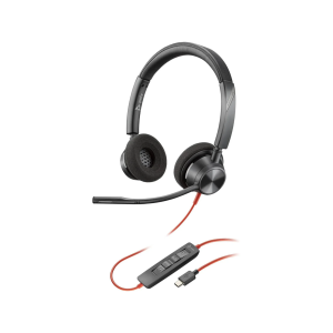 HP Poly Blackwire 3320 USB-C Wired Black Headset - Image 1