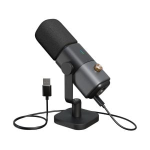 NearStream Podcast & Streaming Dynamic Microphone with Desk Stand - Image 1