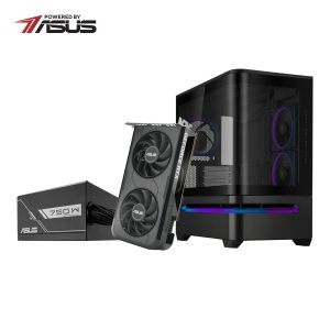 Asus UWM 1 Gaming Chassis/Graphics Card/Power Supply Combo (AP202 ARGB | RTX 5050 | PRIME 750W) - Image 1