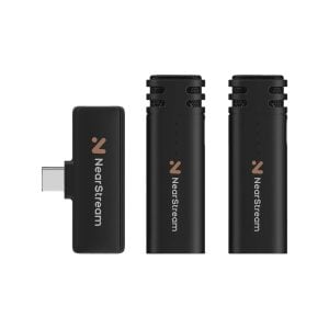 NearStream AWM10T-P AI Noise-Canceling Mini Wireless Microphones - Image 1