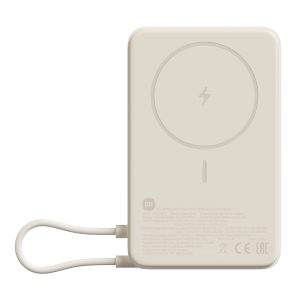 Xiaomi Magnetic Power Bank 10000mAh with Built-in Stand - Beige - Image 1