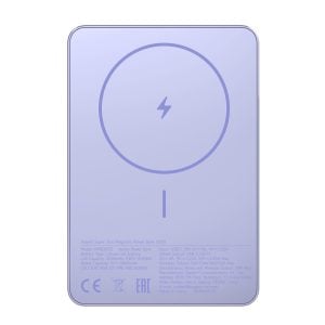 Xiaomi Super Slim Magnetic Power Bank 5000 – Purple - Image 1