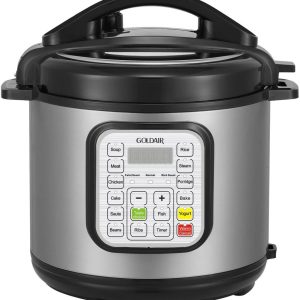 Goldair 6 Litres Electric Stainless Steel Pressure Cooker - Image 1