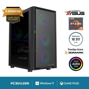 PCBuilder Ryzen 5 5600XT PATHFINDER Windows 11 Gaming PC - Image 1