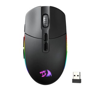 Redragon M719 Pro INVADER 10000DPI 2.4GHz Wireless Gaming Mouse - Black - Image 1