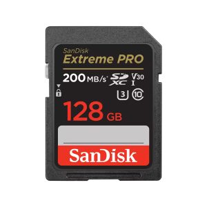 SanDisk Extreme Pro 128GB SD UHS-I Memory Card - Image 1