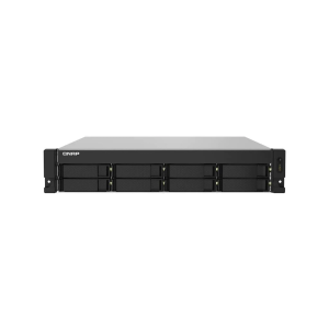 QNAP 8-Bay Quad-Core 17 GHZ Rackmount NAS with 250W PSU 4GB DDR4 UDIMM RAM SATA 6GBPS 2x 10GBE SFP+ LAN 2x 1GBE LAN - Image 1