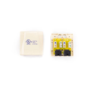 Zone CAT6 RJ45 White Single Box Network Outlet - Image 1