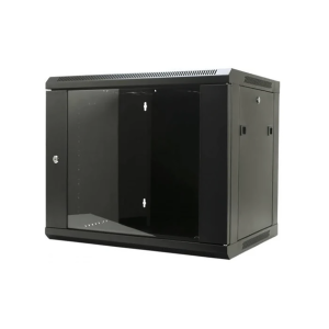 Zone 12U 600mm IP54 Black Wall Mount Cabinet - Image 1