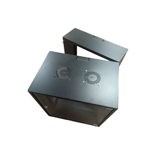 Zone Lite 15U 400+200mm Swing Frame Black Wall Mount Cabinet - Image 1