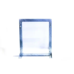 Square Wall Mount Brackets, 550mm Offset, 32-60mm, Two Clamp, Galvanised - Image 1