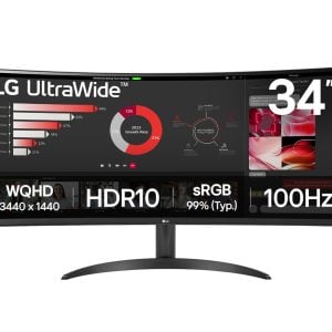 LG UltraWide 34" VA QHD Curved Monitor - Image 1