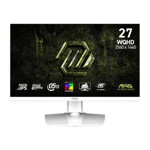MSI MAG 274QRFW E20 27" WQHD 200Hz IPS Gaming Monitor - White - Image 1